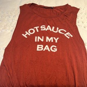 Rock rose couture hot sauce in my bag cut off. Size small